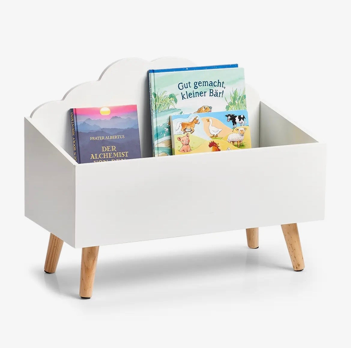 KINDER-AUFBEWAHRUNSTRUHE „WOLKE“ | SCANDI SPIELZEUGKISTE AUS HOLZ