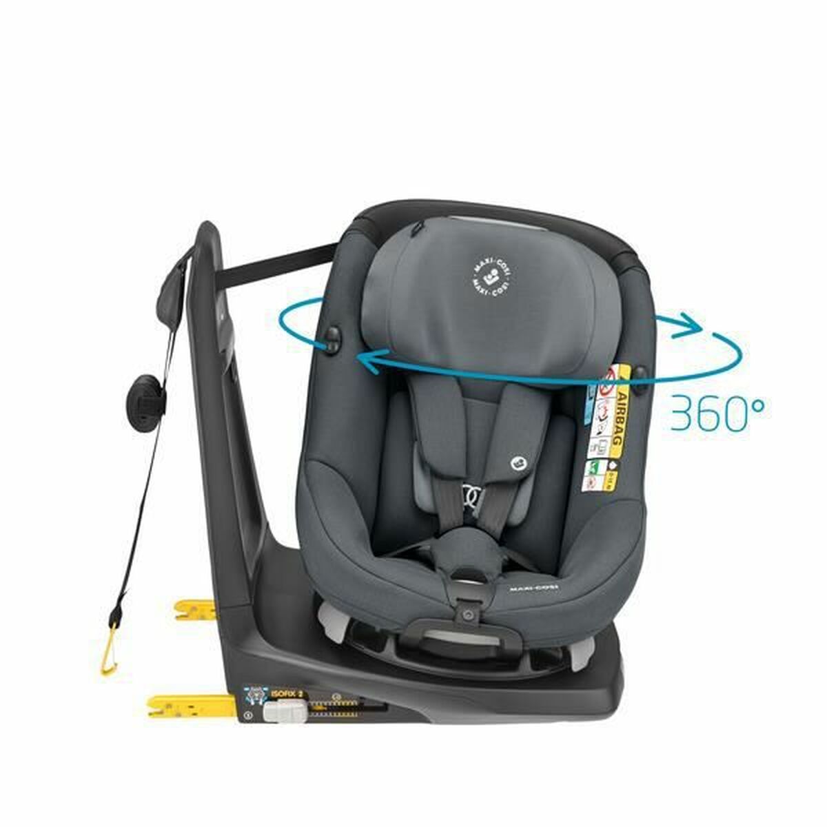 Reboarder-Kindersitz AxissFix i-Size Graphite Kollektion 2024