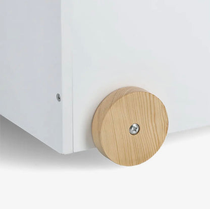 SPIELZEUGKISTE AUF ROLLEN | HOLZBOX MIT ZUGSCHNUR IM SCANDI STIL