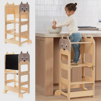 MONTESSORI LERNTURM 4-IN-1 MITWACHSEND UND VIELSEITIG