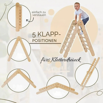 MONTESSORI 6-IN-1 KLETTERSET AUS HOLZ – BEWEGUNG, KREATIVITÄT & SPIELERISCHES LERNEN VEREINT