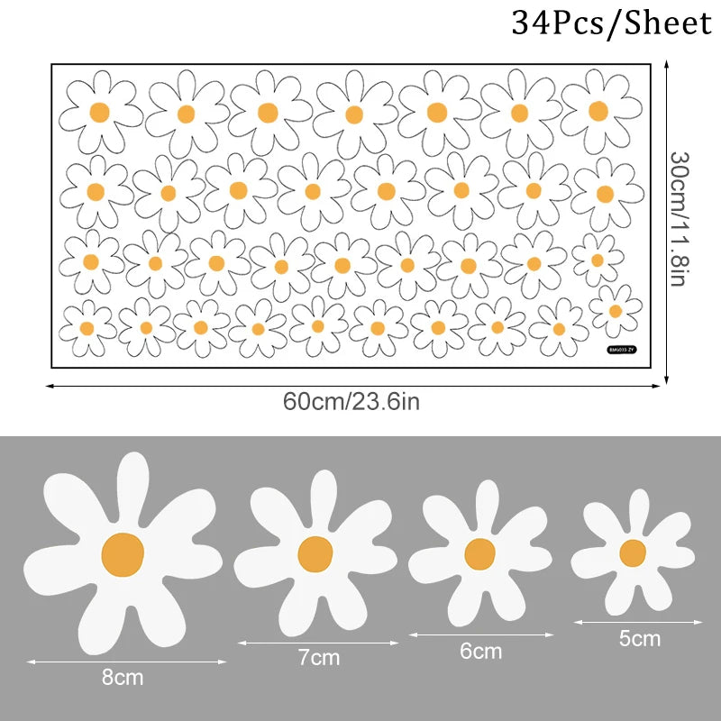 GÄNSEBLÜMCHEN ALS WANDSTICKER