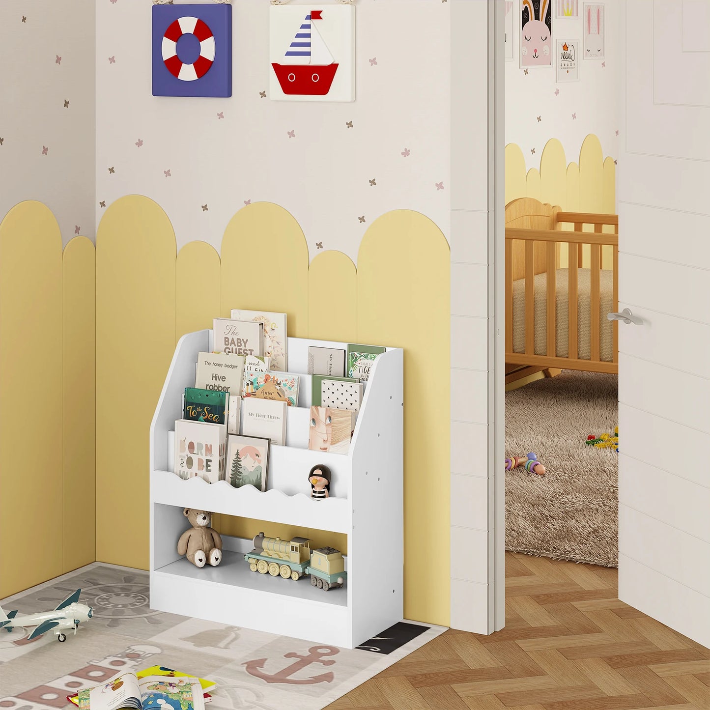 OFFENES MONTESSORI BÜCHERREGAL FÜR KINDER
