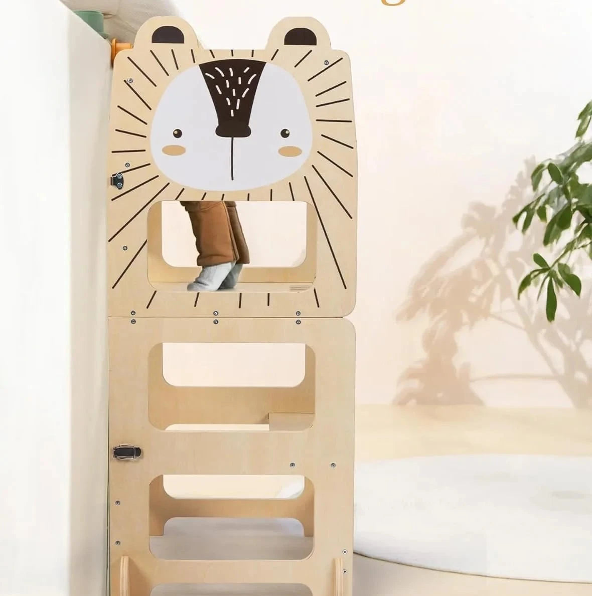 MONTESSORI LERNTURM AUS HOLZ – SICHER MITHELFEN & GEMEINSAM ENTDECKEN