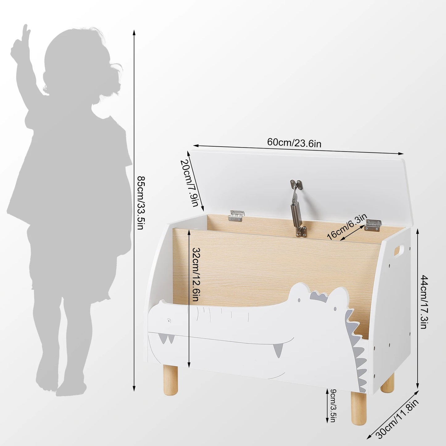 KINDERZIMMER REGAL MIT STAURAUM - KROKODIL DESIGN